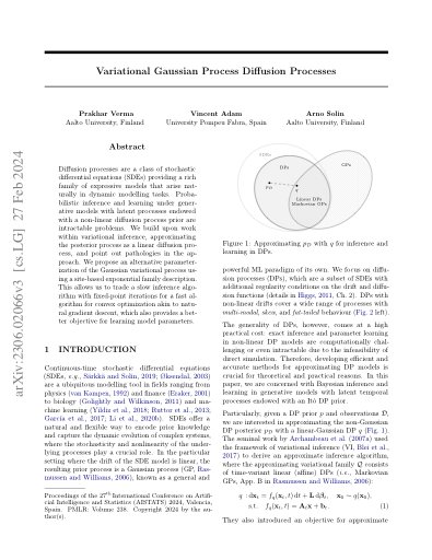 Variational Gaussian Process Diffusion Processes paper thumbnail